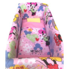 Lenjerie de patut bebelusi 140x70 cm cu aparatori Maxi Deseda Minnie Mouse