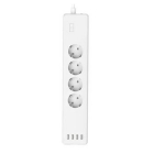 Prelungitor Smart Hama 176574, 4 prize, 4 x USB, 1.7m (Alb)
