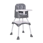 Scaun de masa Lorelli, Trick, inalt si convertibil 3 in 1, Grey Candy