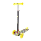 Trotineta pentru copii, Yuppee, 3 Ani+, roti cu lumini, pliabila, Graffiti Smile