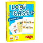 Joc de logica pentru copii, Logic Case, Santier, Utilaje de Constructie, Set extensie cu 77 de ghicitori, Haba