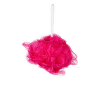Burete de baie tip floare / lufa, cu textura fina, Berilo, 13 cm - Roz