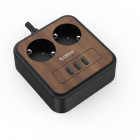 Priza/prelungitor Orico APD-2A3U-EU-15W cu 3 port-uri USB lemn 3m