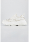 Pantofi sport cu insertii de plasa Possess, Alb