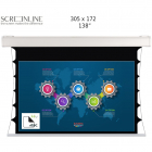 Ecran De Proiectie Motorizat Screenline MOT TENSIONED Home Vision Perete/Tavan 305x172cm Format 16:9 Alb