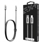 Cablu de date / adaptor NextOne Metalic USB-C Male la Lightning Male, MFi, 1.2 m, Silver