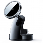 JR-ZS240 Dashboard Magnetic, compatibil MagSafe, incarcare wireless, rotire 360 grade, Cablu USB-C inclus, Negru