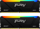 Memorie Kingston FURY Beast RGB 16GB DDR4 3200MHz CL16 Dual Channel Kit