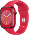 SmartWatch Apple Watch S8, 45mm Aluminium (Product) Red cu (Product) Red Sport Band Regular, GPS + Cellular