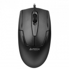 Mouse A4Tech OP-540NU – mouse cu fir USB, optic 1000 DPI, 3 butoane, rotiță 4-Way, metal feet, negru