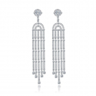 Cercei lungi cristale swarovski Celeste