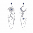 Cercei albastri Midnight