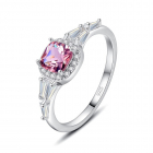Inel argint Reina Pastel Pink