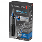Trimmer pentru nas si urechi Remington Nano Series Lithium NE3870, 2 capete, trimmer detalii, varfuri rotunjite, Negru