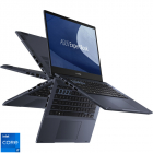 Ultrabook ASUS 14'' ExpertBook B5 Flip B5402FBA, FHD Touch, Procesor Intel® Core™ i7-1260P (18M Cache, up to 4.70 GHz), 24GB DDR5, 1TB SSD, Intel Iris Xe, Win 11 Pro, Star Black