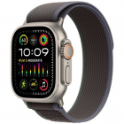 Smartwatch Watch Ultra2 Cellular 49mm Titanium Case cu Blue/Black Trail Loop - S/M