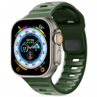 Accesoriu smartwatch Icon Line compatibila cu Apple Watch 4/5/6/7/8/SE/Ultra 42/44/45/49mm Green
