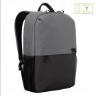 Rucsac laptop Targus 16" Sagano EcoSmart, pentru laptopuri de 16" sau mai mici, capacitate 20 de litri, material RPET 500, dimensiun: 30 x 14 x 50 cm, greutate 0.48 kg, negru/gri