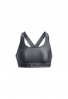 Bustiera sport dama,  Poliester/Elastan, Gri/Negru