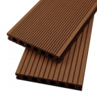 Decking compozit WPC culoare coniac  cu gauri rotunde  2850x140x21.5 mm  EXTDEC-COG110