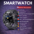 SmartWatch cu Senzor Glucometru, EKG, Temperatura Corporala, Compozitia Sangelui, Acid Uric, Colesterol, Metabolism, Grasimea din Corp, Apel Bluetooth, Numar SOS S797