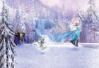 Fototapet Komar  model Disney Frozen Forest  hartie  semilavabil  cod 8-499  Multicolor  368 x 254 cm  8 piese