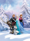 Fototapet Komar  model Disney  Frozen Winter Land  hartie  semilavabil  cod 4-498  multicolor  184 x 254 cm  4 piese