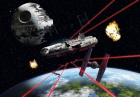 Fototapet Komar  model Disney  Star Wars Millennium Falcon  hartie  semilavabil  cod 8-489  Multicolor  368 x 254 cm  8 piese