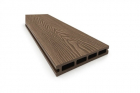 Placa deck terasa WPC 3D  tip pardoseala/dusumea WPC  145×25 mm  maro lemn  60-100