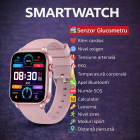 SmartWatch cu Apel Bluetooth, Glucometru, Analiza Impedantei Bioelectrice, EKG, HRV, Temperatura Corporala, Ritm Cardiac, Nivel Oxigen, Tensiune Arteriala S726