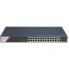 Switch 24 porturi PoE Hikvision DS-3E1528HP-SI-24P2T2F: 24 x 10/100/1000 Mbps PoE Ports