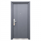 Usa metalica de exterior cu izolatie si vizor Novo Doors ND7006, tabla 0.7 mm, prag din inox, balamale si clanta incluse, pentru casa si apartament, Gri Antracit (Dimensiune: 98 cm, Sens deschidere: Dreapta)
