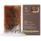 Burete de Baie si Sapun Incorporat 2 in 1 cu Efect de Luminozitate cu Pudra de Cafea 120g