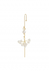 Cercel ear cuff - auriu - cu perlute - Federica C13 -
