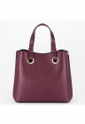 Geanta din piele naturala office/casual B-8916 129 - Visiniu - 23x25x12