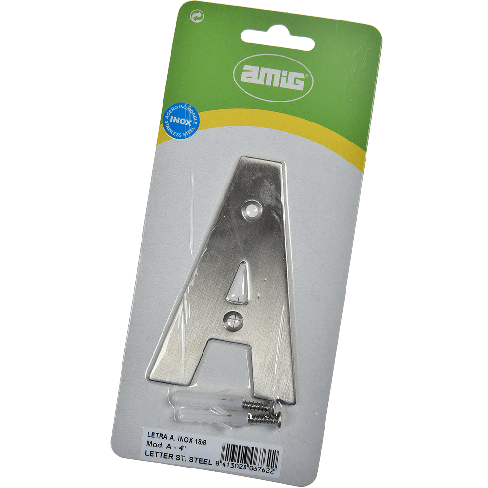 Litera metalica A Fischer, otel inoxidabil, prindere suruburi, 10 cm