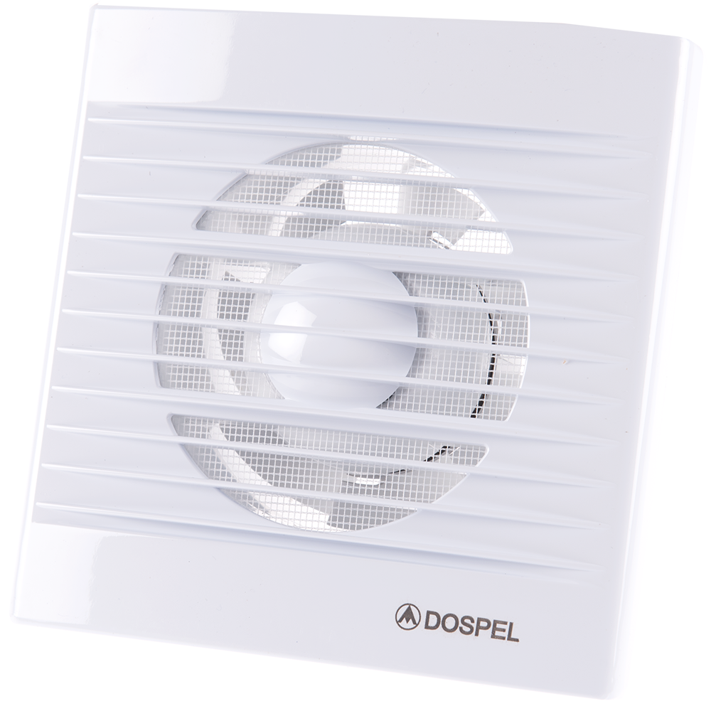 Ventilator axial cu temporizator Styl 100WC, Dospel, D 100 mm, 15W, alb