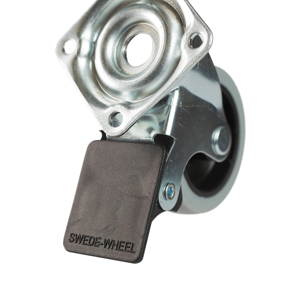 Rola pivotanta cu placa si frana, 50 x 20 mm, 40 kg