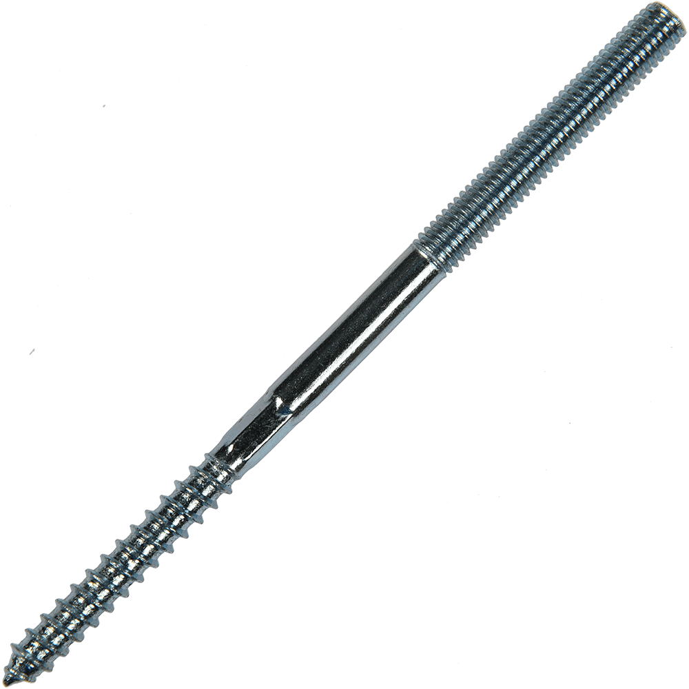 Prezon pentru lemn si metal, otel zincat, M8 x 150 mm, L45/M50