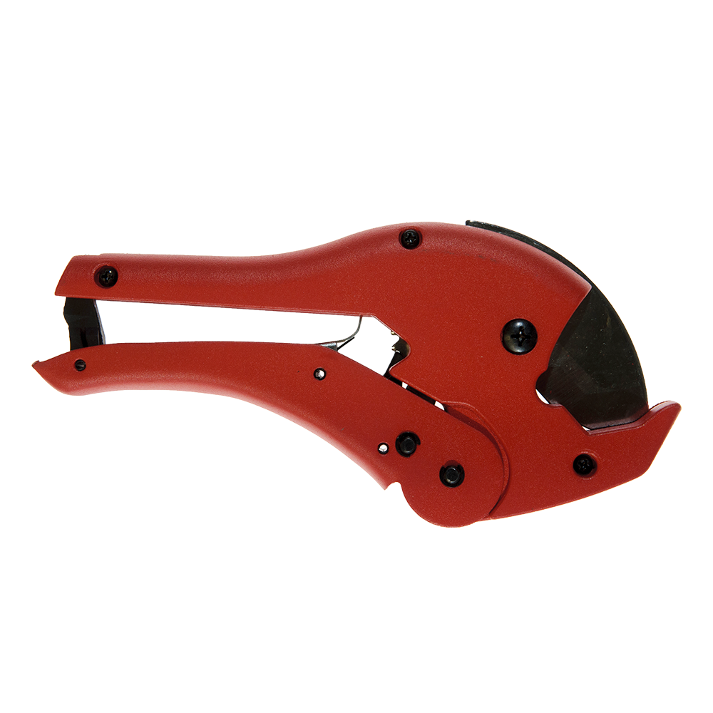 Cutter tevi de plastic, Topex 34D034, metal, rosu, 0-42 mm