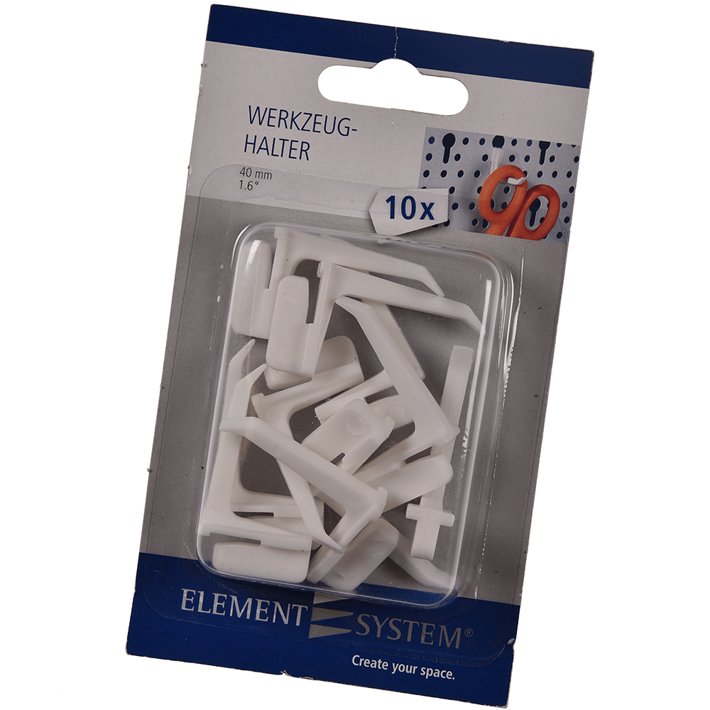 Suport cuier accesoriu, alb, L: 40 mm