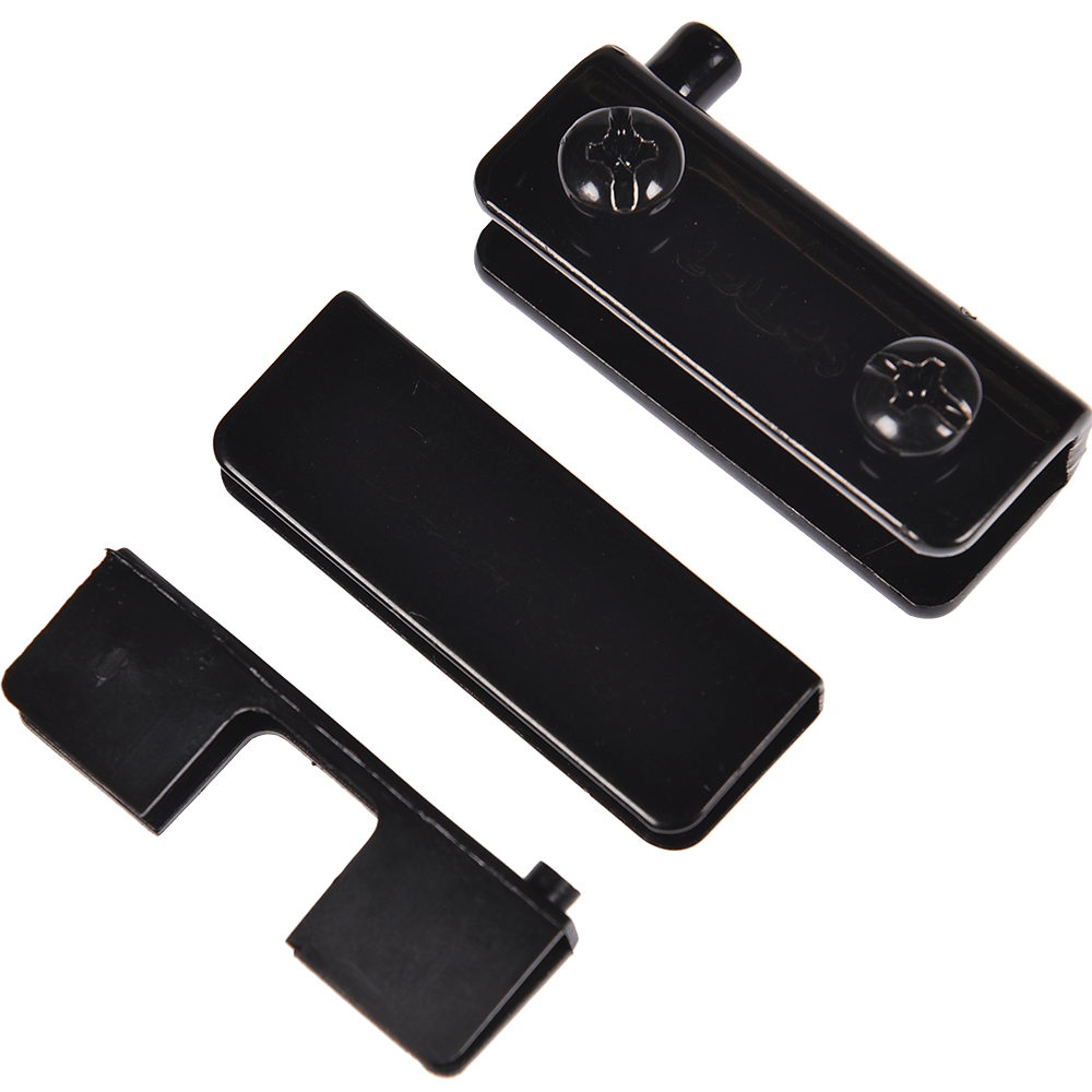 Balama tip U pentru usi de sticla, Samet, otel negru, SET 2 BUC