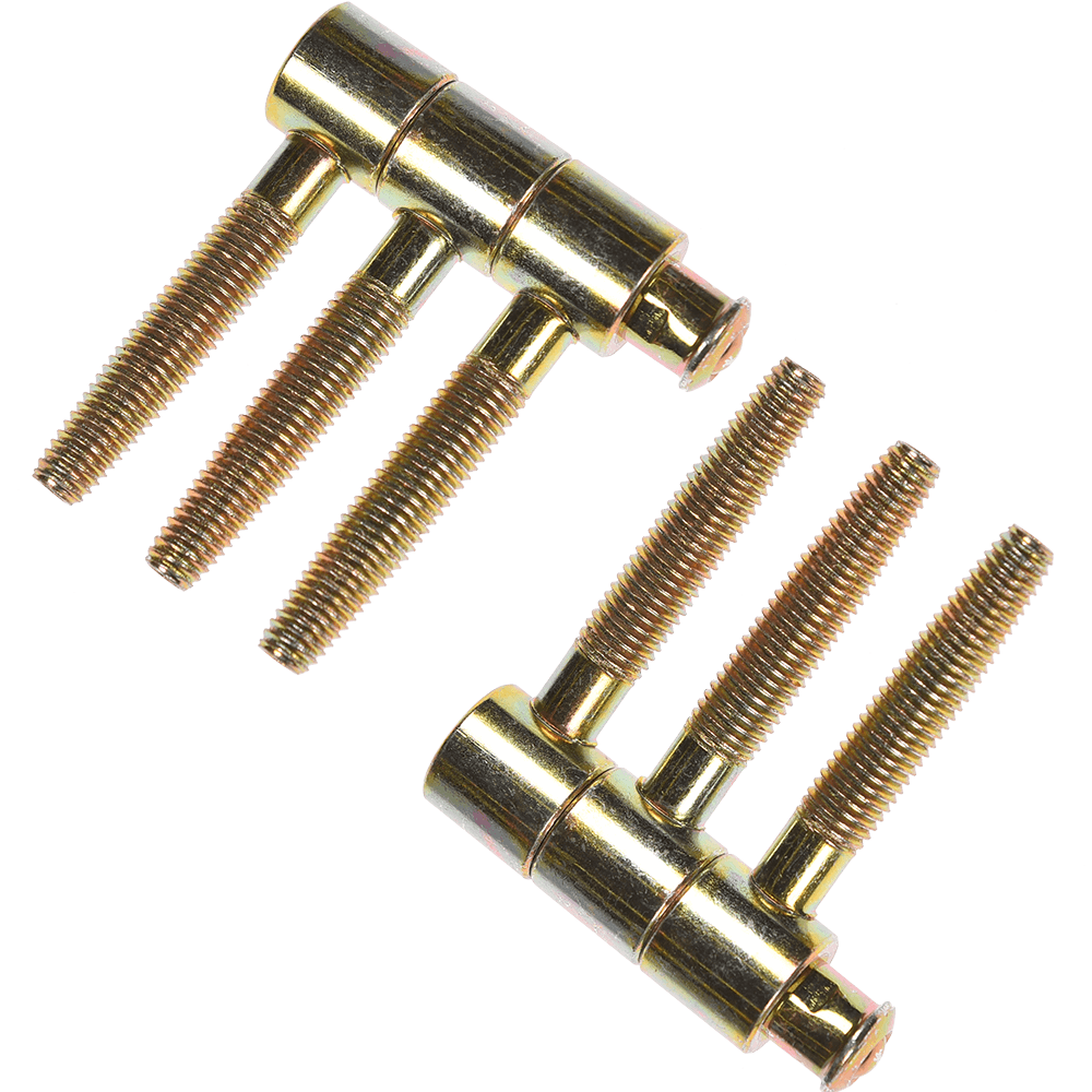 Balama cilindrica cu trei tije, D 16 mm, H 46 mm, finisaj zincat galben, 2 buc