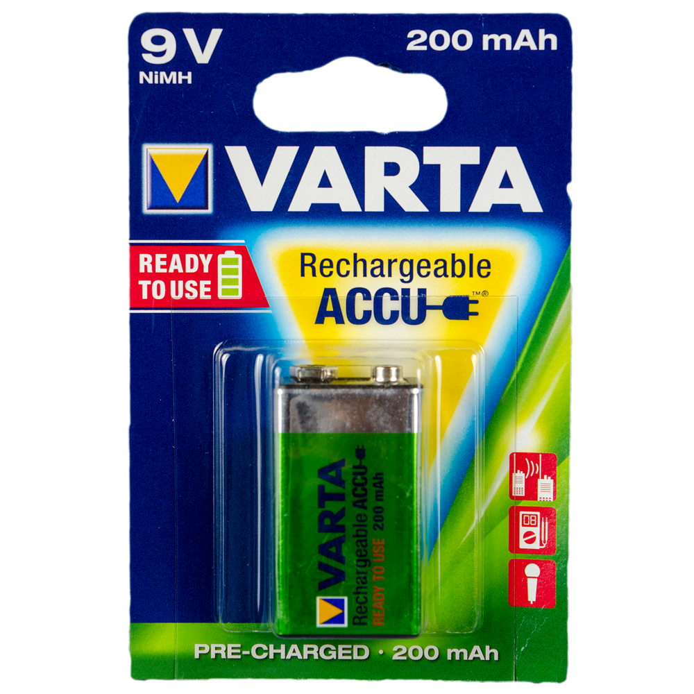 Acumulator Varta, 9V, 200mAh