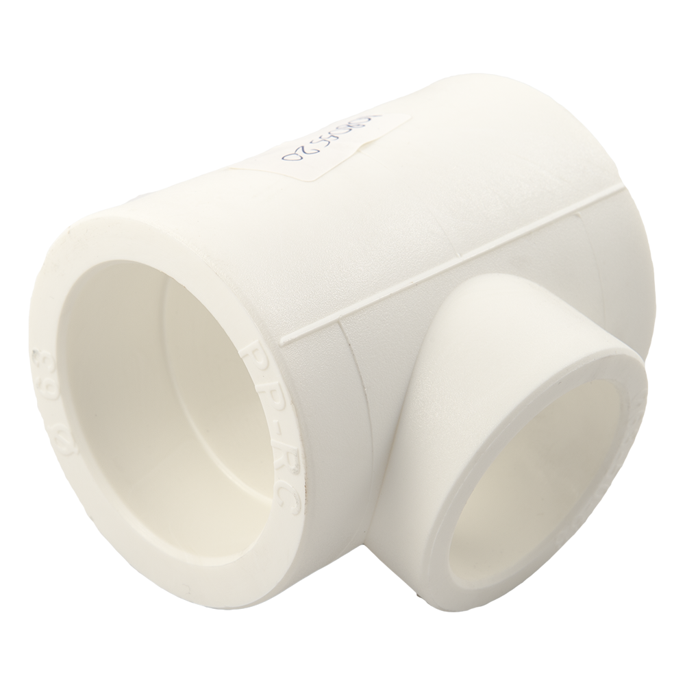 Teu redus PPR 63 mm Supratherm, 50 x 63 mm, filet interior, filet interior, alb