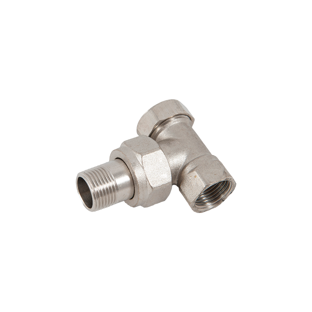 Robinet calorifer 3/8 retur, otel, argintiu, 75 x 40 x 70 mm