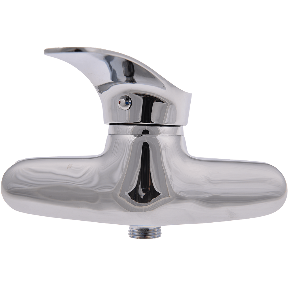 Baterie pentru dus Recoomer Porto, alama sanitara, monocomanda, cu furtun si para