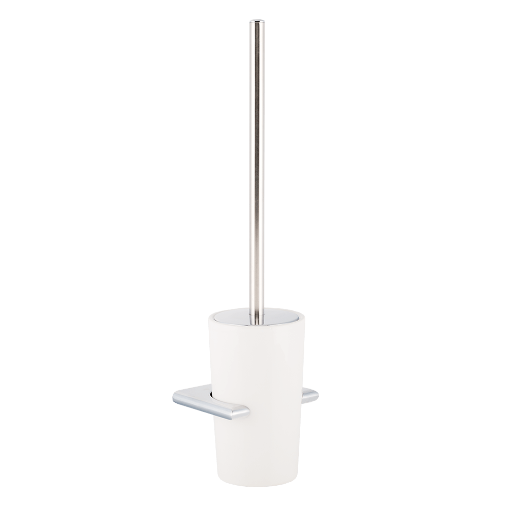 Perie WC de perete Tatay Ronda, ceramica, alb, 13 cm