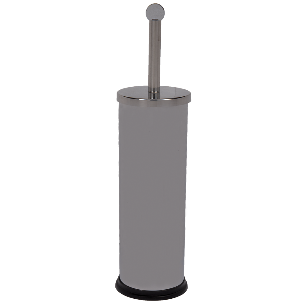 Perie WC Bisk Twist, inox, crom, 9.5 x 9.5 x 39.5 cm