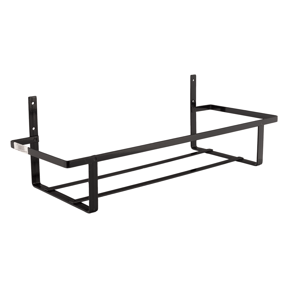 Suport jardiniera cu prindere in perete, 50 cm, fier forjat, negru